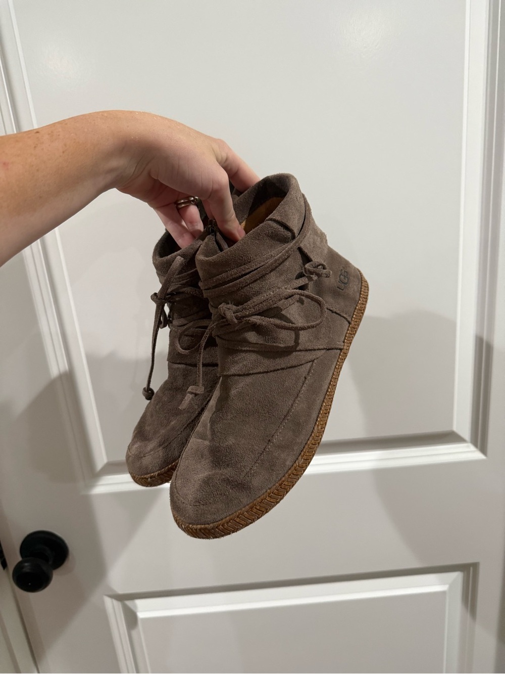 UGG Taupe Reid Booties
